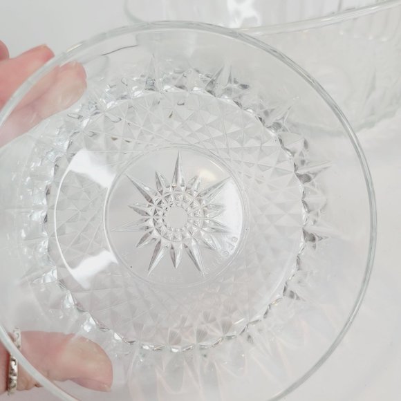 Lot of 3 Cut Crystal Bowls - Picture 3 of 9